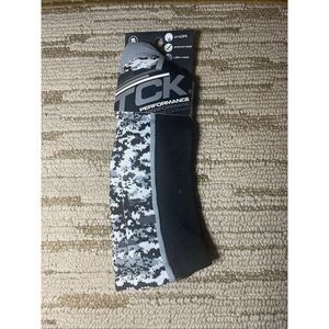 Gray & Black Camo Socks Sz Small by TCK Performance Crew Socks DCM06